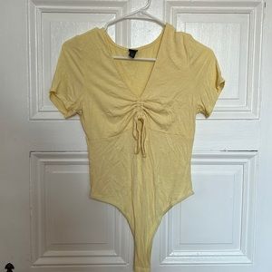 Women’s Yellow Wild Fable Ribbed Bodysuit